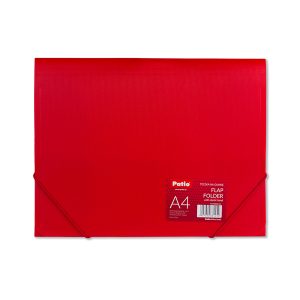 Mape ar gumiju PATIO, 0.45 mm, A4 formāts, sarkana - 150-03681