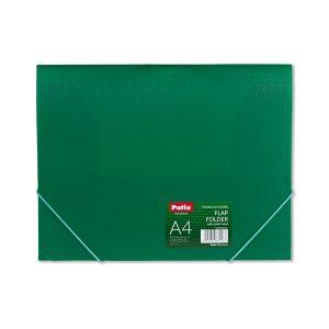 Mape ar gumiju PATIO, 0.45 mm, A4 formāts, zaļa - 150-03682