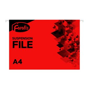 Fails iekarināmais A4 FOROFIS (sarkans), 200g/m2 - 150-03845