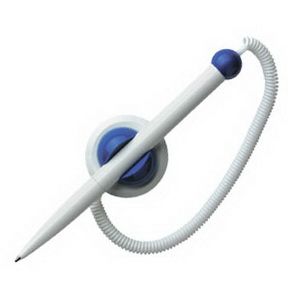 Lodīšu pildspalva SCHNEIDER Klick-Fix-Pen, balts korpuss, zila tinte - 200-00289