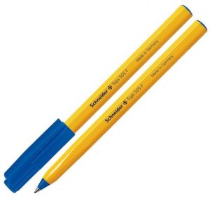 Lodīšu pildspalva SCHNEIDER 505 F 0.7mm, dzeltens korpuss, zila tinte - 200-00480