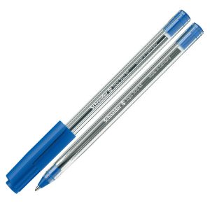 Lodīšu pildspalva SCHNEIDER 505 M 0,5 mm, caurspīdīgs korpuss, zila tinte - 200-00491