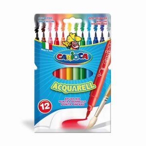 Flomasteri-otas Universal Carioca Junior Brush, 12 krāsas - 200-00939