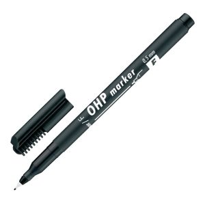 Noturīgais marķieris ICO kodoskopa plēvēm OHP F, 0.5mm, melns - 200-01350