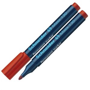 Noturīgais marķieris SCHNEIDER MAXX 130 konisks, 1-3 mm, sarkans - 200-01425
