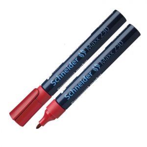 Noturīgais marķieris SCHNEIDER Maxx 230 konisks, 1-3 mm, sarkans - 200-01453
