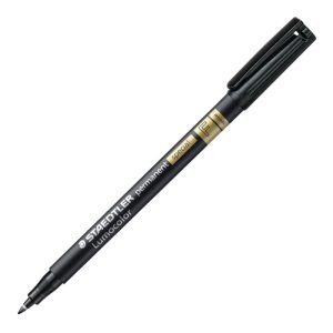 Noturīgais marķieris STAEDTLER LUMOCOLOR SPECIAL, konisks, 0.6mm, melns - 200-01466