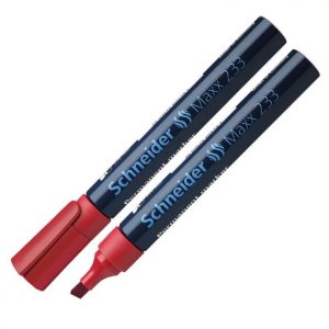 Noturīgais marķieris SCHNEIDER Maxx 233 slīps, 1-5 mm, sarkans - 200-01480