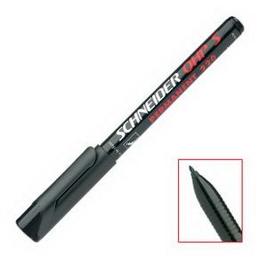 Noturīgais marķieris SCHNEIDER kodoskopa plēvēm OHP Maxx 220S, 0.4mm, melns - 200-01502