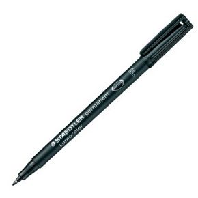 Noturīgais marķieris STAEDTLER kodoskopa plēvēm OHP 317M, 1 mm, melns - 200-01511