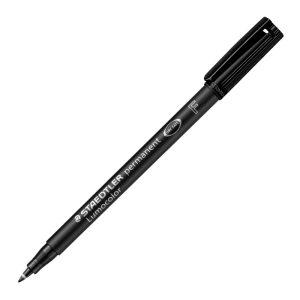 Noturīgais marķieris STAEDTLER kodoskopa plēvēm OHP 318F, 0.6mm, melns - 200-01513