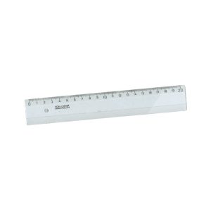 Lineāls Forpus 20cm, caurspīdīgs