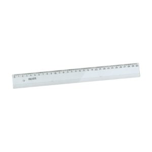 Lineāls 30cm, caurspīdīgs