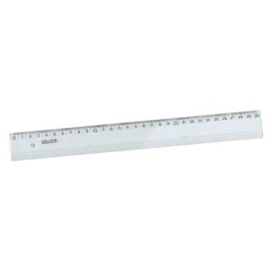 Lineāls Forpus 40cm, caurspīdīgs