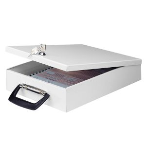 Slēdzama kaste dokumentiem WEDO ar rokturi 35,5 x 26 x 6,7 cm, ar slēdzeni - 200-01731