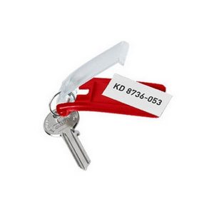 Atslēgu piekariņi DURABLE 6 gab., sarkana krāsa - 200-03522