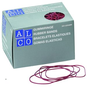 Gumijas naudas iesaiņošanai ALCO 1.5xD40mm, 500g, sarkana - 200-03627