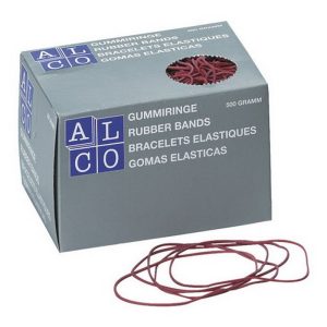 Gumijas naudas iesaiņošanai ALCO 1.5xD65mm, 500g, sarkana - 200-03628
