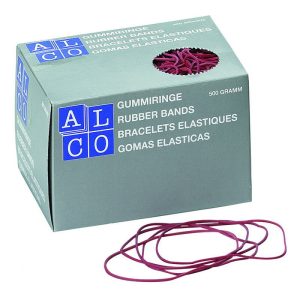 Gumijas naudas iesaiņošanai ALCO 4x80mm, 500g, sarkana - 200-03630
