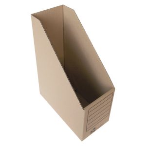 Arhīva bokss SMLT no brūna gofrēta kartona, 330x250x120 mm - 200-03679