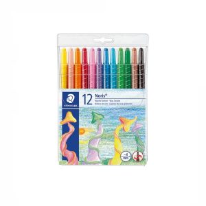 Vaska krītiņi plastmasas korpusā STAEDTLER NORIS CLUB 221 diametrs 6mm, 12 krāsas - 200-03768