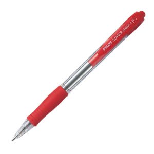 Lodīšu pildspalva PILOT SUPER GRIP 0.7mm sarkana tinte - 200-05173