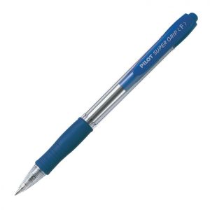 Lodīšu pildspalva PILOT SUPER GRIP 1.0mm zila tinte - 200-05174