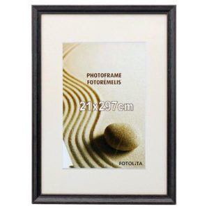 Frame SAVEX Spring, wood, A4, 21 x 29,7, black color - 200-05431