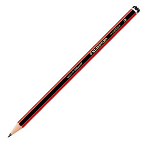 Zīmulis STAEDTLER TRADITION 2B sarkans korpuss - 200-06012