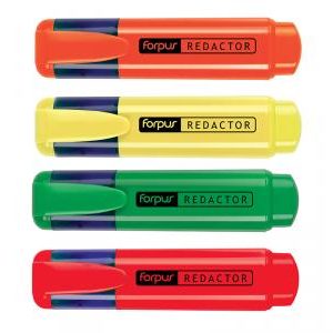 Teksta marķieris FORPUS REDACTOR 4 krāsu komplekts