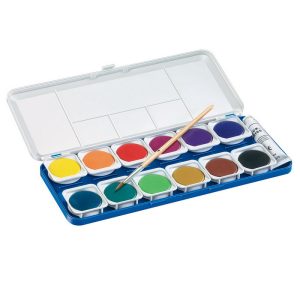 Akvareļu krāsas Staedtler Noris Club 12 krāsu komplekts - 200-06254