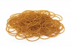 Gumijas naudas iesaiņošanai  FORPUS 45mm, 100g, brūnas