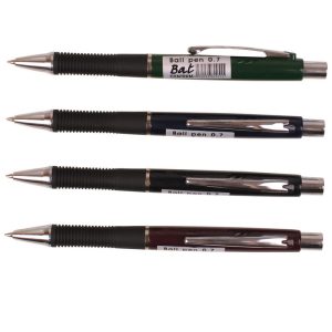 Lodīšu pildspalva CENTRUM BAT 0.7mm assorti korpuss, zila tinte - 200-06453