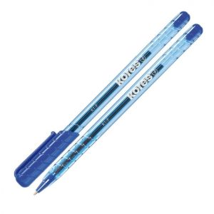 Lodīšu pildspalva KORES SUPER SLIDE K1 F 0.7 mm zila - 200-07738