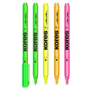 Teksta marķieris KORES HIGH LINER FINE 4 krāsu komplekts - 200-07756