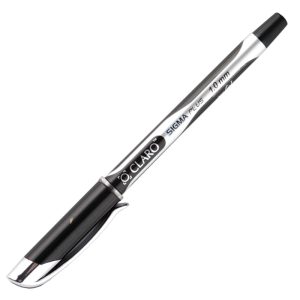 Lodīšu pildspalva CLARO SIGMA PLUS 1.0mm, melna, 1gab/blisterī - 200-08120