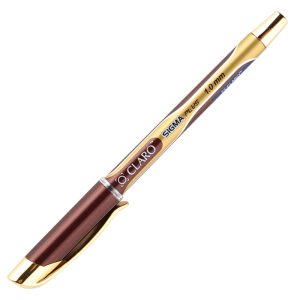 Lodīšu pildspalva CLARO SIGMA GOLD 1.0 mm, zelta krāsas korpuss, melna tinte, 1 gab/blisterī - 200-08211