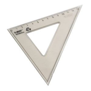 Lineāls trīsstūris BIC 45", 21 cm - 200-09164