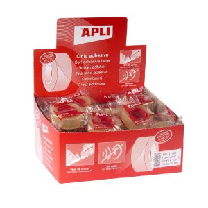 Līmlente APLI 19mm x 33m, caurspīdīga - 200-10524