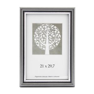 Fotorāmis SAVEX A4, 21x29.7 cm, plastmasas, tumši sudraba krāsa - 200-11379