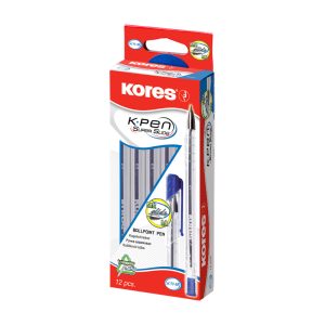 Lodīšu pildspalva KORES SOFT GLIDE K11 M 0.7 mm zila - 200-11409