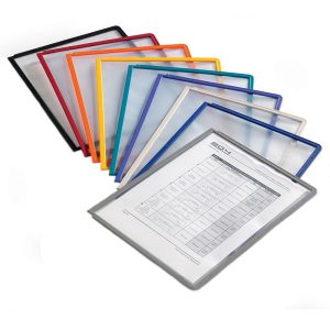 Galda displeja kabatiņas DURABLE Sherpa A4 formāts, sarkanas, 5 gab./iepak. - 200-11512