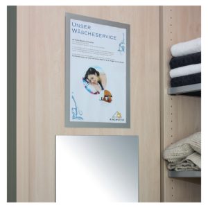 Pašlīpoša kabata DURABLE DURAFRAME ar rāmi sudraba krāsā, A4 formāts, 2 gab./iepak. - 200-11517