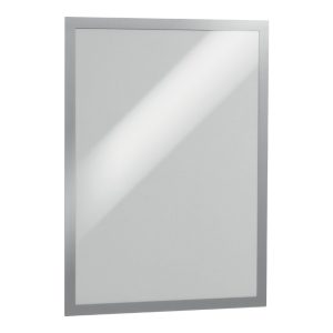 Pašlīpoša kabata DURABLE DURAFRAME ar rāmi sudraba krāsā, A3 formāts, 2 gab./iepak. - 200-11525