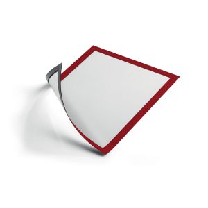 Pašlīpoša kabata DURABLE DURAFRAME® MAGNETIC  ar rāmi sarkanā krāsā, A4 formāts, 5 gab./iepak. - 200-11530