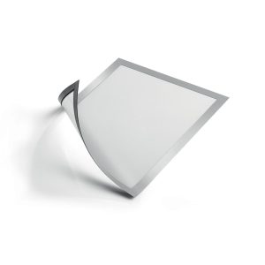 Pašlīpoša kabata DURABLE DURAFRAME® MAGNETIC ar rāmi pelēkā krāsā, A4 formāts, 5 gab./iepak. - 200-11531