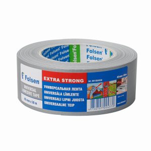 Iepakošanas līmlente FOLSEN Duct, PE, 48 mm x 50 m, pelēka - 200-12091