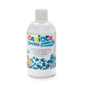 Guaša pudelē CARIOCA 500 ml baltā krāsa - 200-12159