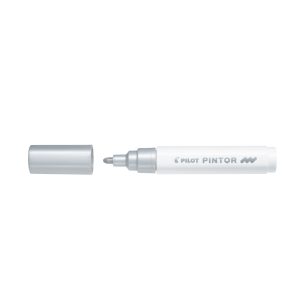 Noturīgais marķieris PILOT PINTOR 1.4mm, konisks, sudraba krāsa - 200-12415