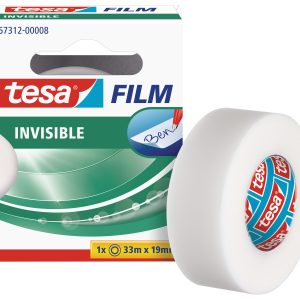 Pašlīmējoša lente tesafilm® Invisible, caurspīdīga, 33m x 19mm - 200-13214